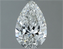 Natural Diamond 0.70 Carats, Pear with  Cut, G Color, VVS2 Clarity and Certified by GIA