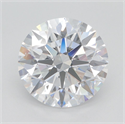 Lab Grown Diamond 3.77 Carats, Round with Excellent Cut, D Color, VVS1 Clarity and Certified by GIA