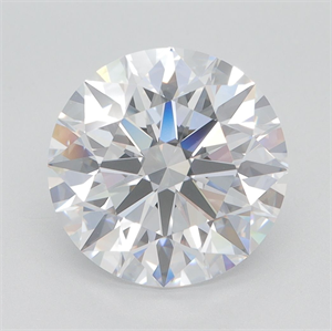 Picture of Lab Grown Diamond 3.77 Carats, Round with Excellent Cut, D Color, VVS1 Clarity and Certified by GIA