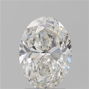 Foto Diamante Natural 2.01 quilates, Ovalado , Color H, claridad SI1 y certificado GIA de