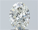 Natural Diamond 1.50 Carats, Oval with  Cut, I Color, SI2 Clarity and Certified by GIA