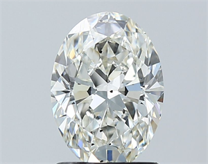 Picture of Natural Diamond 1.50 Carats, Oval with  Cut, I Color, SI2 Clarity and Certified by GIA