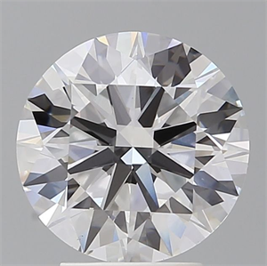 Picture of Lab Grown Diamond 3.50 Carats, Round with Ideal Cut, E Color, VS1 Clarity and Certified by IGI
