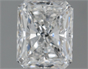 Natural Diamond 0.70 Carats, Radiant with  Cut, D Color, VS2 Clarity and Certified by GIA