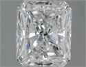 Natural Diamond 0.70 Carats, Radiant with  Cut, D Color, VS2 Clarity and Certified by GIA