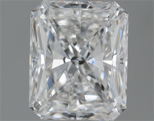 Picture of Natural Diamond 0.70 Carats, Radiant with  Cut, D Color, VS2 Clarity and Certified by GIA