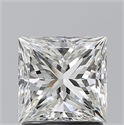 Natural Diamond 1.50 Carats, Princess with  Cut, I Color, VVS2 Clarity and Certified by GIA