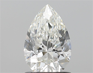 Foto Diamante Natural 1.01 quilates, De pera , Color H, claridad VVS1 y certificado GIA de