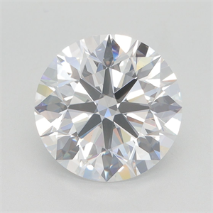 Picture of Lab Grown Diamond 4.04 Carats, Round with Excellent Cut, E Color, VVS2 Clarity and Certified by GIA