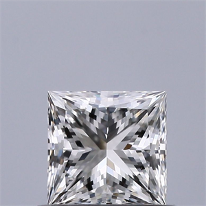 Picture of Natural Diamond 0.51 Carats, Princess with  Cut, G Color, IF Clarity and Certified by GIA