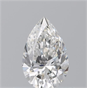 Natural Diamond 0.50 Carats, Pear with  Cut, G Color, VVS2 Clarity and Certified by GIA