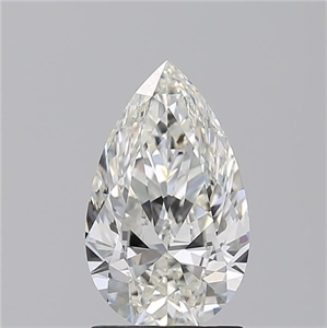 Picture of Natural Diamond 1.56 Carats, Pear with  Cut, I Color, VVS2 Clarity and Certified by GIA