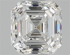 Foto Diamante Natural 1.20 quilates, Asscher , Color F, claridad VS1 y certificado GIA de