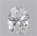 Natural Diamond 1.20 Carats, Oval with  Cut, D Color, VVS1 Clarity and Certified by GIA