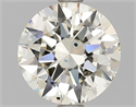 Diamante Natural 1.70 quilates, Redondo , Color L, claridad VVS1 y certificado HRD