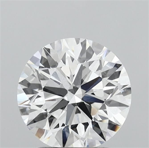Picture of Lab Grown Diamond 2.02 Carats, Round with Ideal Cut, D Color, VVS1 Clarity and Certified by IGI