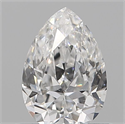 Diamante Natural 0.13 quilates, De pera , Color E, claridad VS2 y certificado IGI