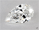 Diamante Natural 0.50 quilates, De pera , Color E, claridad VVS1 y certificado GIA
