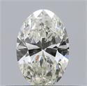 Natural Diamond 0.28 Carats, Oval with  Cut, J Color, SI1 Clarity and Certified by GIA