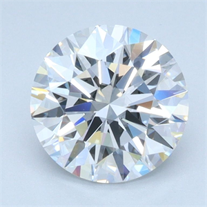 Picture of Lab Grown Diamond 1.46 Carats, Round with Ideal Cut, D Color, VS2 Clarity and Certified by IGI