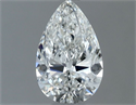 Diamante Natural 0.50 quilates, De pera , Color G, claridad VVS2 y certificado GIA