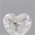 Natural Diamond 0.42 Carats, Heart with  Cut, D Color, SI2 Clarity and Certified by GIA