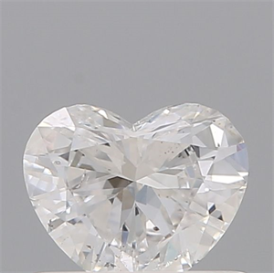 Picture of Natural Diamond 0.42 Carats, Heart with  Cut, D Color, SI2 Clarity and Certified by GIA