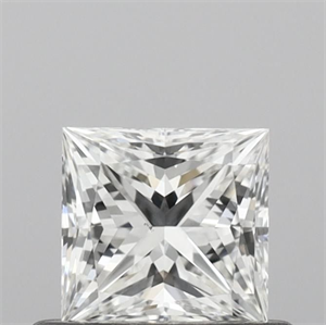 Picture of Natural Diamond 0.52 Carats, Princess with  Cut, F Color, VS2 Clarity and Certified by IGI