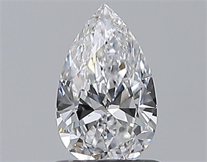 Picture of Natural Diamond 0.71 Carats, Pear with  Cut, D Color, VS1 Clarity and Certified by GIA