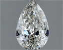 Diamante Natural 0.70 quilates, De pera , Color J, claridad SI2 y certificado GIA
