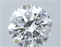 Natural Diamond 0.75 Carats, Round with Excellent Cut, F Color, IF Clarity and Certified by GIA