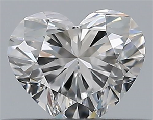 Foto Diamante Natural 0.32 quilates, Corazón , Color E, claridad VVS2 y certificado GIA de
