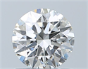 Natural Diamond 0.74 Carats, Round with Excellent Cut, H Color, VVS2 Clarity and Certified by GIA