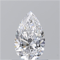 Natural Diamond 0.70 Carats, Pear with  Cut, D Color, VS2 Clarity and Certified by GIA