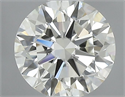 Natural Diamond 0.42 Carats, Round with Excellent Cut, H Color, VVS2 Clarity and Certified by IGI