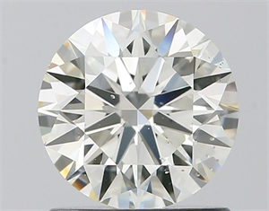 Picture of Natural Diamond 1.05 Carats, Round with Excellent Cut, H Color, SI1 Clarity and Certified by IGI