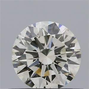 Picture of Natural Diamond 0.44 Carats, Round with Excellent Cut, J Color, VS2 Clarity and Certified by IGI