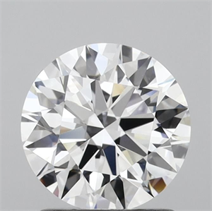 Picture of Lab Grown Diamond 1.43 Carats, Round with Ideal Cut, D Color, VVS2 Clarity and Certified by IGI