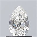 Natural Diamond 0.53 Carats, Pear with  Cut, G Color, SI1 Clarity and Certified by GIA
