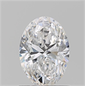 Natural Diamond 0.92 Carats, Oval with  Cut, D Color, VVS2 Clarity and Certified by GIA