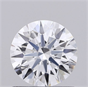 Lab Grown Diamond 0.71 Carats, Round with Ideal Cut, D Color, VVS1 Clarity and Certified by IGI