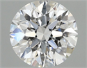 Lab Grown Diamond 0.97 Carats, Round with Excellent Cut, D Color, VVS2 Clarity and Certified by IGI