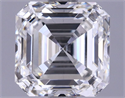 Del inventario de diamantes de laboratorio, 1.73 quilates, Asscher , Color G, claridad VS2 y certificado IGI