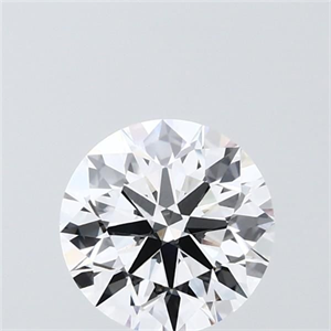 Picture of Lab Grown Diamond 1.50 Carats, Round with Ideal Cut, D Color, VVS2 Clarity and Certified by IGI