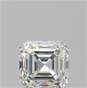 Natural Diamond 0.91 Carats, Asscher with  Cut, H Color, IF Clarity and Certified by GIA