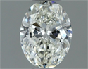 Natural Diamond 0.50 Carats, Oval with  Cut, I Color, VS1 Clarity and Certified by IGI