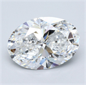 Natural Diamond 5.50 Carats, Oval with  Cut, E Color, VS1 Clarity and Certified by GIA