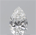 Natural Diamond 0.60 Carats, Pear with  Cut, F Color, VS1 Clarity and Certified by GIA