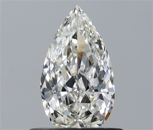 Picture of Natural Diamond 0.50 Carats, Pear with  Cut, H Color, VVS2 Clarity and Certified by IGI