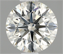 Natural Diamond 0.58 Carats, Round with Excellent Cut, I Color, SI1 Clarity and Certified by IGI